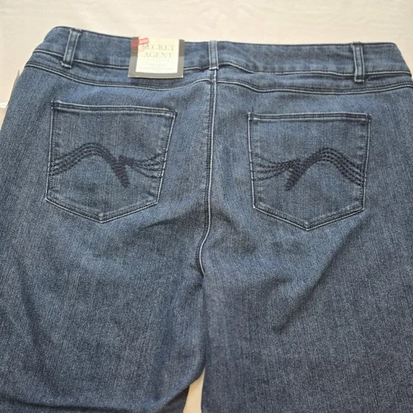 CB Women's Blue Denim Jeans The Secret Agent Collection, Capri Size 16 - Picture 4 of 7